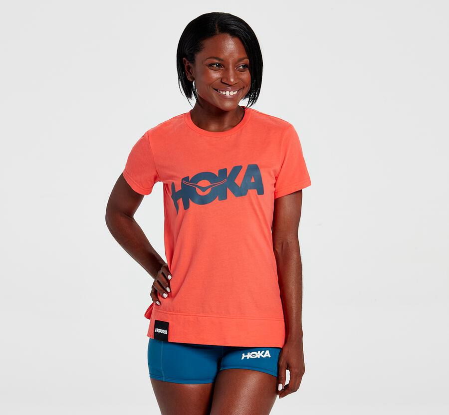 Camisa Hoka One One Mujer Naranjas - Brand - BCNM36920